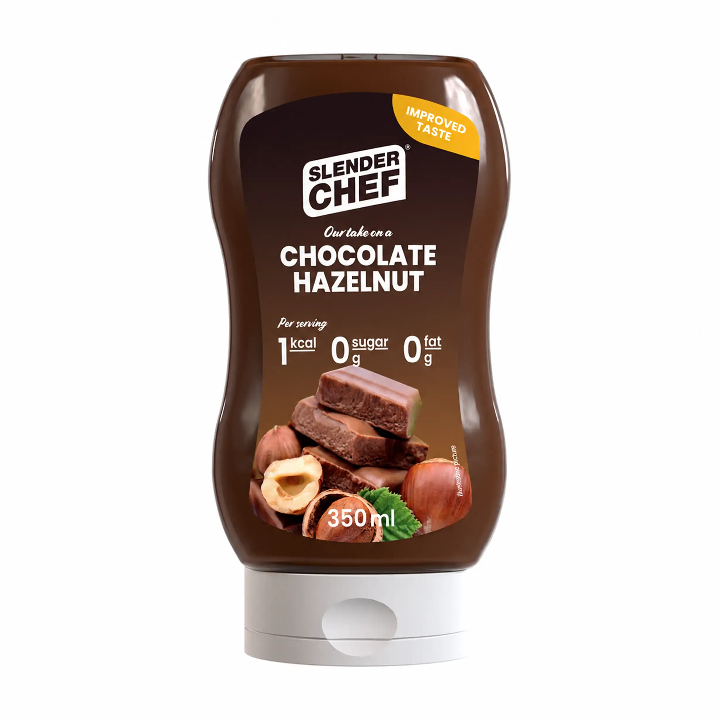 Slender Chef Chocolate Hazelnut Dessertsås – Sockerfri 350 ml